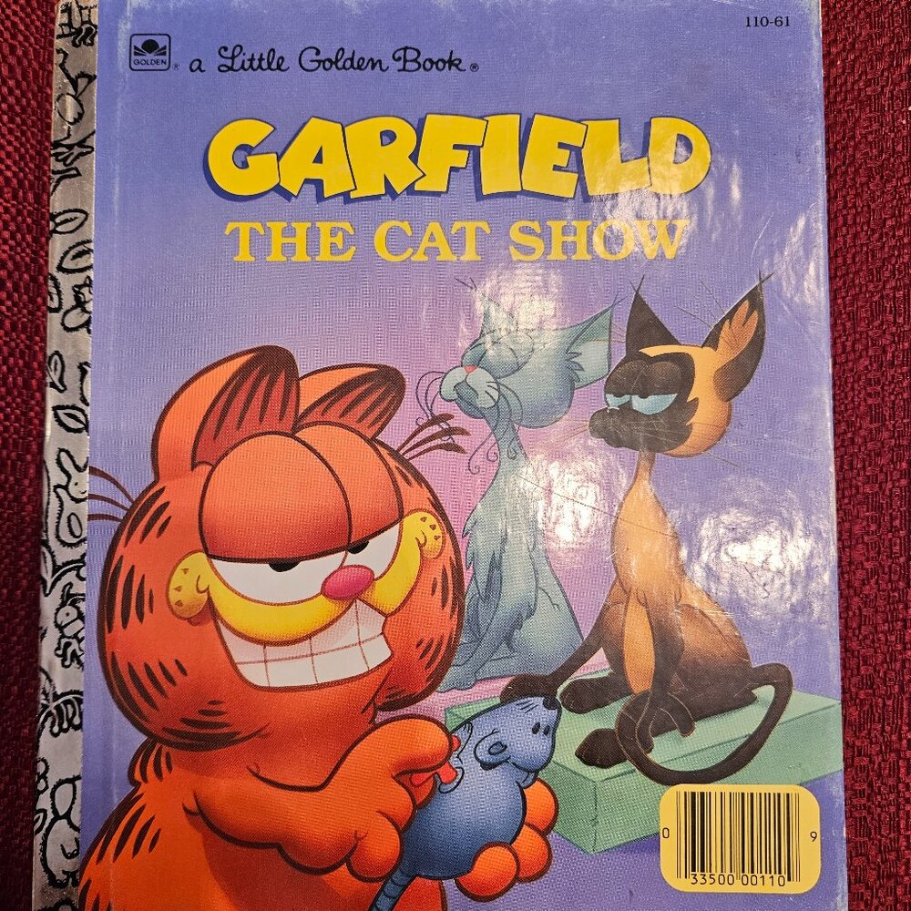 Vintage Garfield The Cat Show 1990 A Little Golden Book